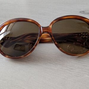 Balenciaga Brown Tortoise Sunglasses